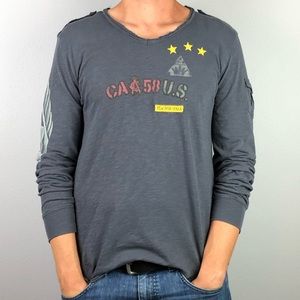 Men’s Christian Audigier Graphic T-shirt | Size XL